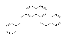 Cinnoline,4,6-bis[(phenylmethyl)thio]- Structure