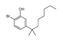 2-Bromo-5-(1,1-dimethylheptyl)phenol结构式