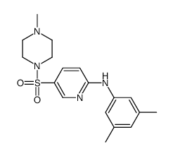 N-(3,5-dimethylphenyl)-5-(4-methylpiperazin-1-yl)sulfonylpyridin-2-amine Structure