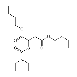 二乙氨基二硫代甲酸基丁二酸二丁酯结构式