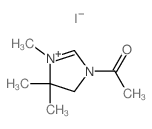 1-(3,4,4-trimethyl-5H-imidazol-1-yl)ethanone结构式
