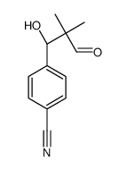 4-[(1S)-1-hydroxy-2,2-dimethyl-3-oxopropyl]benzonitrile Structure