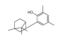 2,4-dimethyl-6-[(1R,2S,4S)-4,7,7-trimethyl-2-bicyclo[2.2.1]heptanyl]phenol结构式