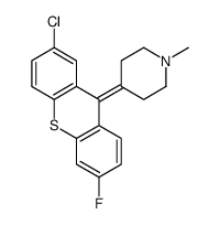 4-(2-chloro-6-fluorothioxanthen-9-ylidene)-1-methylpiperidine Structure