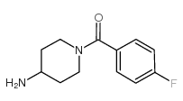 (4-AMINO-PIPERIDIN-1-YL)-(4-FLUORO-PHENYL)-METHANONE结构式