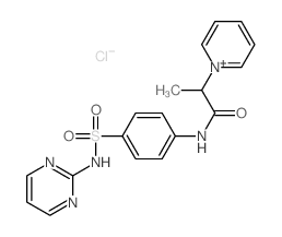 Pyridinium,1-[1-methyl-2-oxo-2-[[4-[(2-pyrimidinylamino)sulfonyl]phenyl]amino]ethyl]-,chloride (1:1) Structure