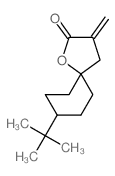 1-Oxaspiro[4.5]decan-2-one,8-(1,1-dimethylethyl)-3-methylene- Structure