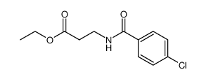 ethyl 3-[(4-chlorobenzoyl)amino]propanoate结构式