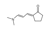 2-[(E)-3-Dimethylamino-prop-2-en-(E)-ylidene]-cyclopentanone结构式