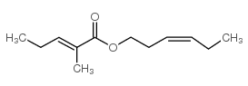 (Z)-3-hexen-1-yl 2-methyl-2-pentenoate结构式