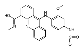 4-Acridinecarboxamide, 9-((2-methoxy-4-((methylsulfonyl)amino)phenyl)a mino)-N-methyl- structure