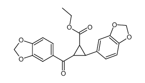 2-(Benzo[1,3]dioxole-5-carbonyl)-3-benzo[1,3]dioxol-5-yl-cyclopropanecarboxylic acid ethyl ester结构式