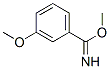 Benzenecarboximidic acid, 3-methoxy-, methyl ester (9CI) structure