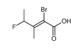 (Z)-2-bromo-4-fluoro-3-methylpent-2-enoic acid结构式