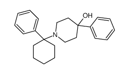 1-(1-phenylcyclohexyl)-4-phenyl-4-piperidinol结构式