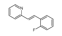 2-[(E)-2-(2-fluorophenyl)ethenyl]pyridine结构式