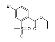 ethyl 4-bromo-2-methylsulfonylbenzoate结构式