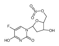 5-fluoro-5'-O-nitro-2'-deoxyuridine structure