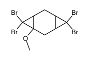 4,4,8,8-Tetrabrom-1-methoxytricyclo(5.1.0.03,5)octan结构式