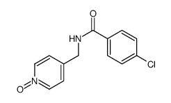 4-chloro-N-[(1-oxidopyridin-1-ium-4-yl)methyl]benzamide结构式