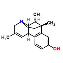 4,6-ethano-3,4,4a,5,6,10b-hexahydro-2,5,6-trimethylbenzo(f)quinolin-8-ol结构式