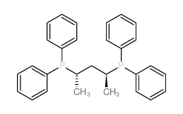 (2S,4S)-Pentane-2,4-diylbis(diphenylphosphine) Structure