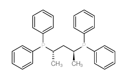 (2S,4S)-(-)-2,4-双(二苯基磷)戊烷结构式