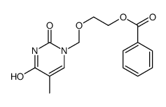 2-[(5-methyl-2,4-dioxopyrimidin-1-yl)methoxy]ethyl benzoate Structure