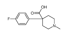 4-(4-fluorophenyl)-1-methylpiperidine-4-carboxylic acid Structure