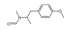 Formyl(N,α-dimethyl-p-methoxy)phenylethylamin结构式
