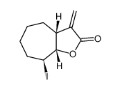 2-iodo-10-oxa-8-methylenebicyclo[5.3.0]decan-9-one结构式