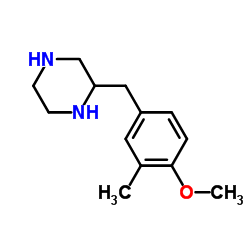 Piperazine, 2-[(4-methoxy-3-methylphenyl)methyl]- (9CI) structure