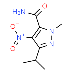 1H-Pyrazole-5-carboxamide,1-methyl-3-(1-methylethyl)-4-nitro-(9CI)结构式