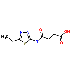 4-[(5-Ethyl-1,3,4-thiadiazol-2-yl)amino]-4-oxobutanoic acid Structure