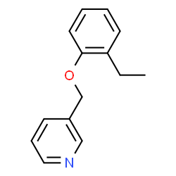 Pyridine, 3-[(o-ethylphenoxy)methyl]- (8CI) structure