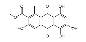 methyl 3,5,6,8-tetrahydroxy-1-methyl-9,10-anthraquinone-2-carboxylate Structure