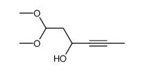 6,6-dimethoxy-2-hexyn-4-ol Structure