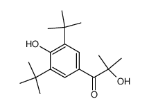 1-(3,5-di-tert-butyl-4-hydroxyphenyl)-2-hydroxy-2-methylpropan-1-one结构式