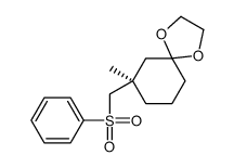 (7R)-7-(benzenesulfonylmethyl)-7-methyl-1,4-dioxaspiro[4.5]decane Structure