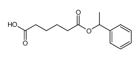 mono(1-phenylethyl)adipate Structure