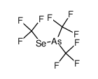 trifluoromethylselenobis(trifluoromethyl)arsine Structure