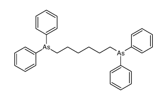 6-diphenylarsanylhexyl(diphenyl)arsane结构式