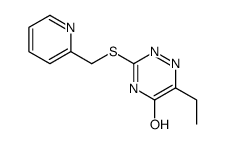 6-ethyl-3-(pyridin-2-ylmethylsulfanyl)-2H-1,2,4-triazin-5-one结构式