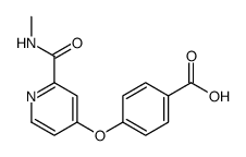 4-[2-(methylcarbamoyl)pyridin-4-yl]oxybenzoic acid结构式