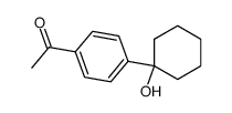 1-(p-acetylphenyl)-1-cyclohexanol Structure