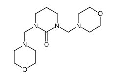 1,3-bis(morpholin-4-ylmethyl)-1,3-diazinan-2-one结构式
