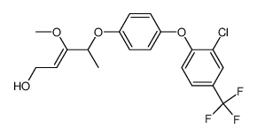 4-[4-(2-chloro-4-trifluoromethylphenoxy) phenoxy]-3-methoxy-2-penten-1-ol Structure