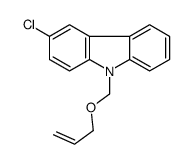 3-chloro-9-(prop-2-enoxymethyl)carbazole结构式