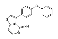 3-(4-phenoxyphenyl)thieno[3,2-c]pyridin-4-amine结构式