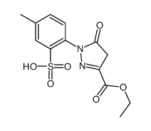 3-ethyl 4,5-dihydro-1-(4-methyl-2-sulphophenyl)-5-oxo-1H-pyrazole-3-carboxylate结构式
